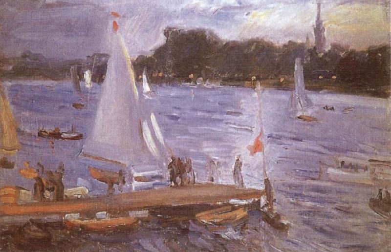 Max Slevogt The Alster at Hamburg oil painting picture
